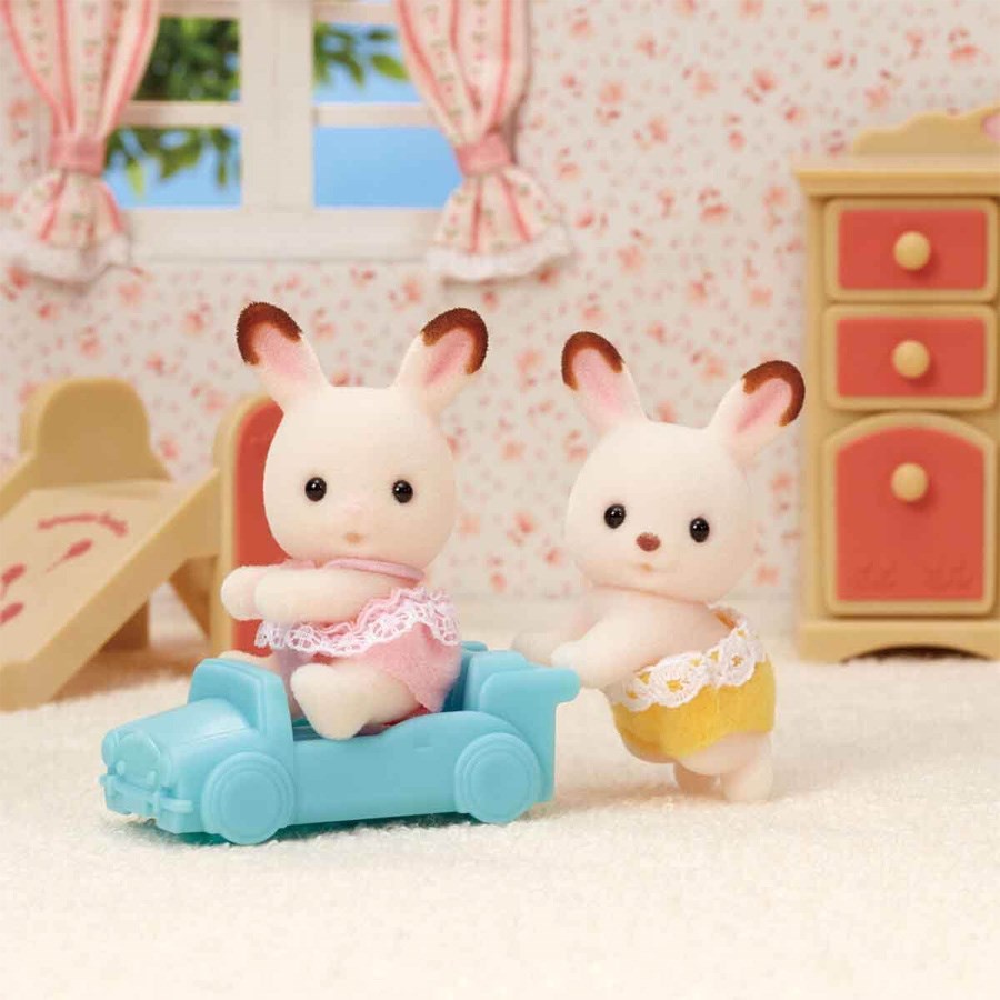 Sylvanian Families Çikolata Kulaklı Tavşan İkiz Bebekler 