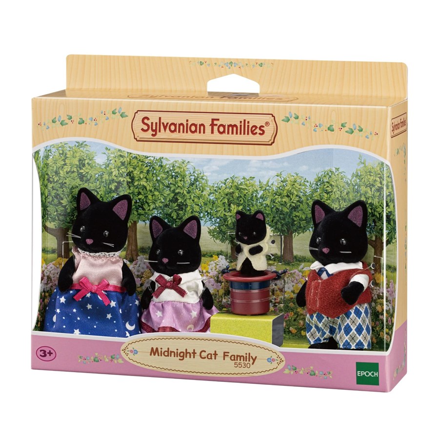 Sylvanian Families Kara Kedi Ailesi 