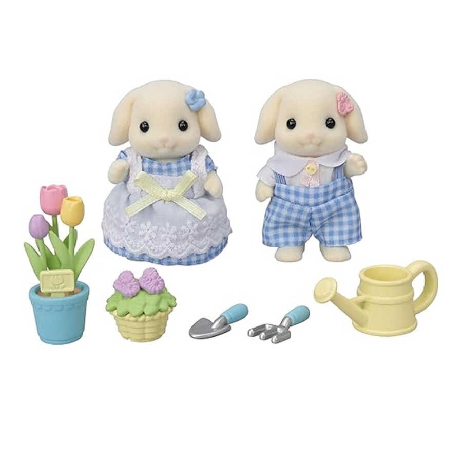 Sylvanian Families Flora Tavşan Kardeşler Bahçıvan 