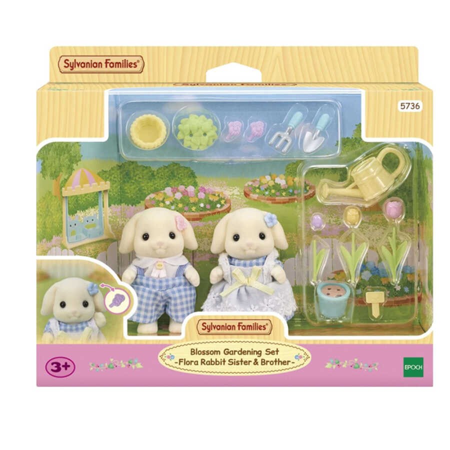 Sylvanian Families Flora Tavşan Kardeşler Bahçıvan 