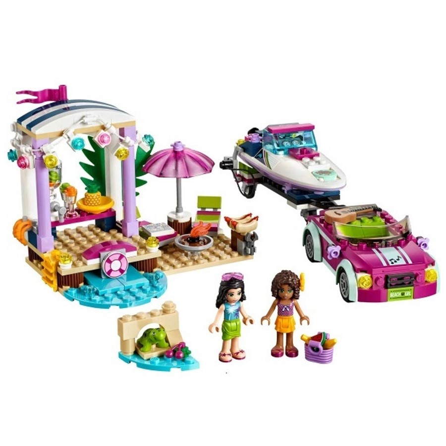 Lego Friends Andrea'nın Sürat Teknesi Römorklu 