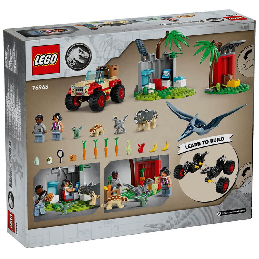 Lego Jurassic World Yavru Dinozor Kurtarma Merkezi 