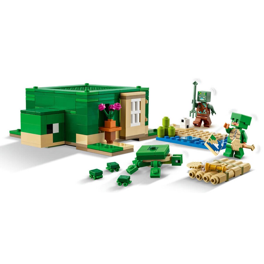 Lego Minecraft Kaplumbağa Plaj Evi 