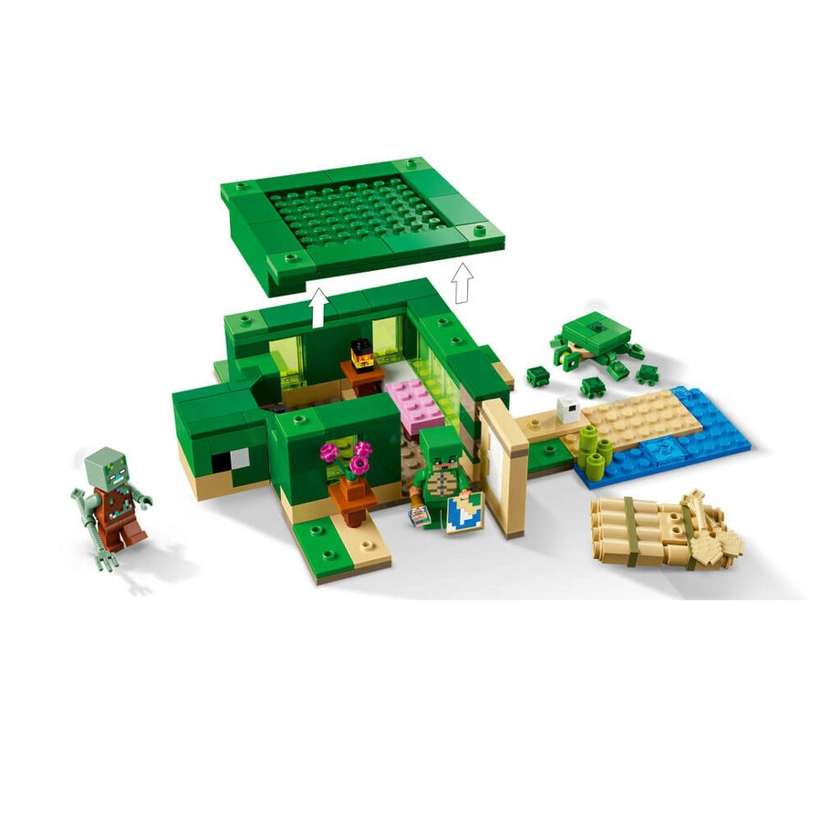 Lego Minecraft Kaplumbağa Plaj Evi 