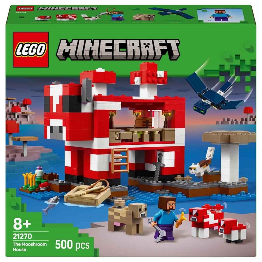 Lego Minecraft Mooshroom Evi 