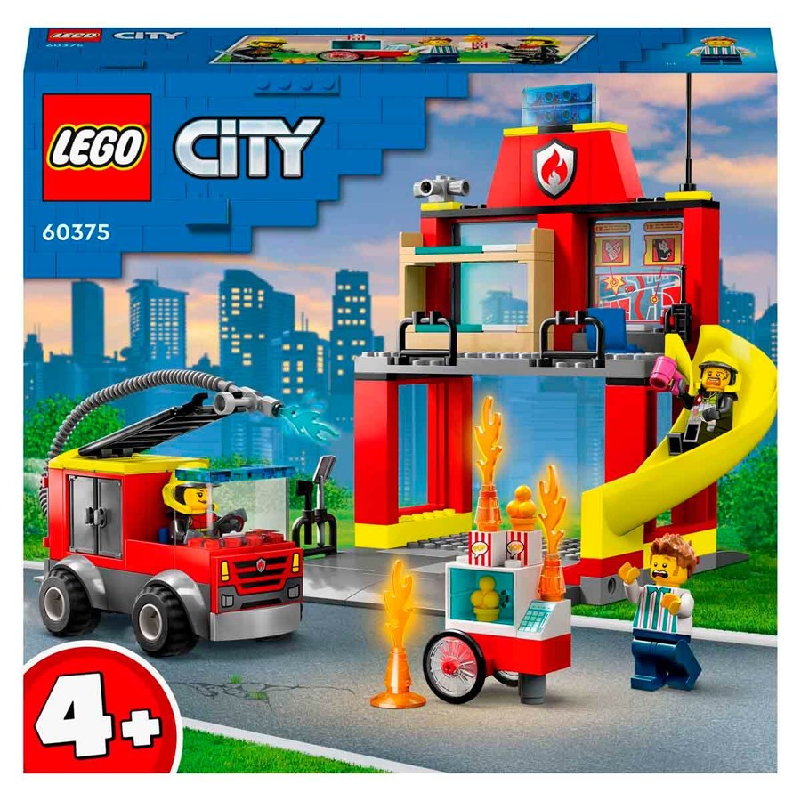 Lego City İtfaiye Merkezi ve İtfaiye Kamyonu 60375 