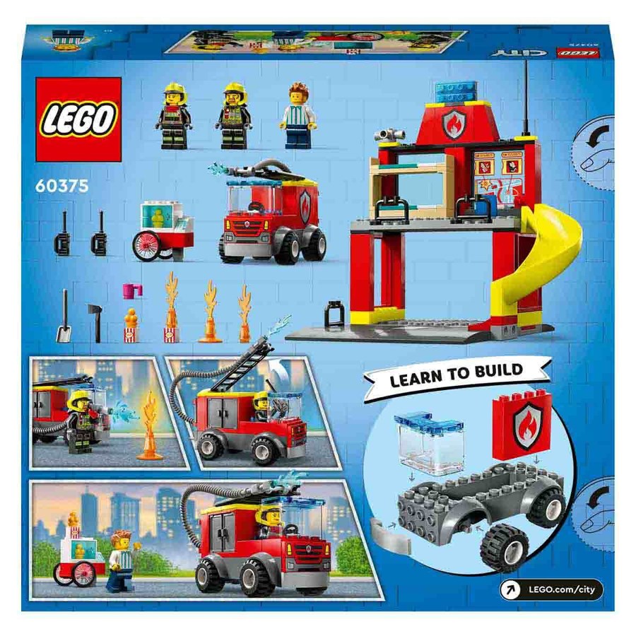 Lego City İtfaiye Merkezi ve İtfaiye Kamyonu 60375 