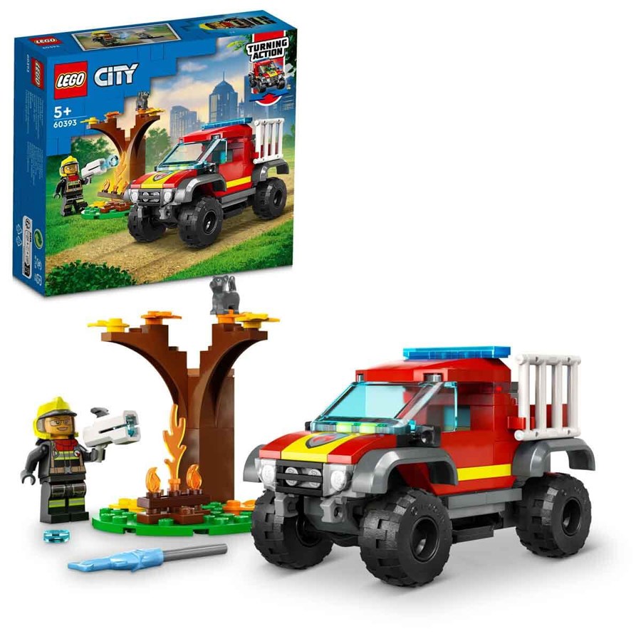 Lego City 4X4 İtfaiye Kamyonu Kurtarma Operasyonu 