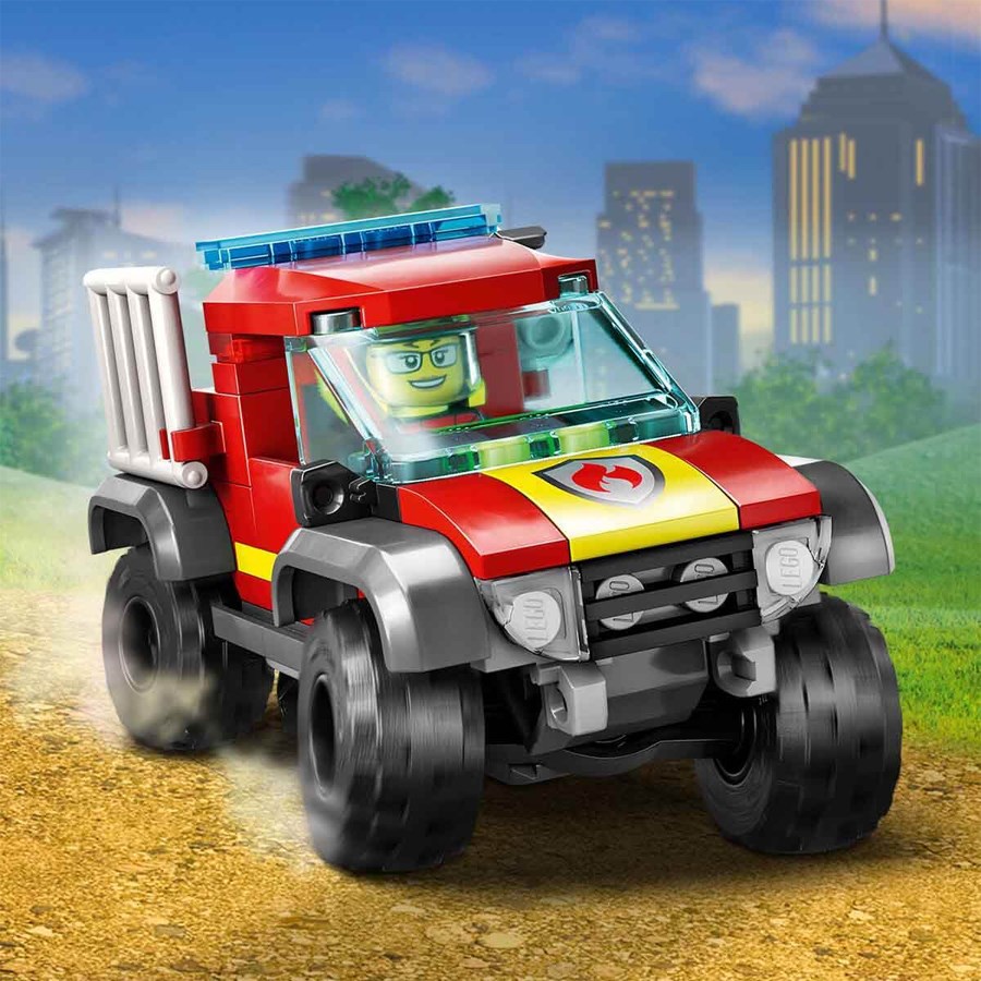 Lego City 4X4 İtfaiye Kamyonu Kurtarma Operasyonu 