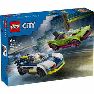 Lego City Polis Arabası ve Spor Araba Takibi