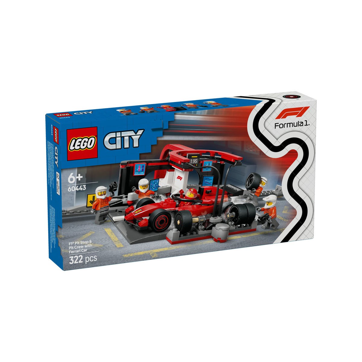 Lego City F1 Pit Stop ve Ekibi 