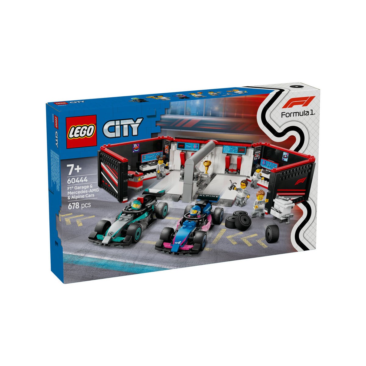 Lego City F1 Garaj AMG ve Alpine 