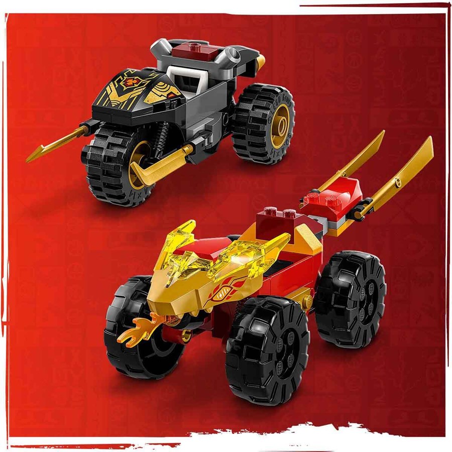 Lego Ninjago Kai ve Ras ın Araba ve Motosiklet Sav 