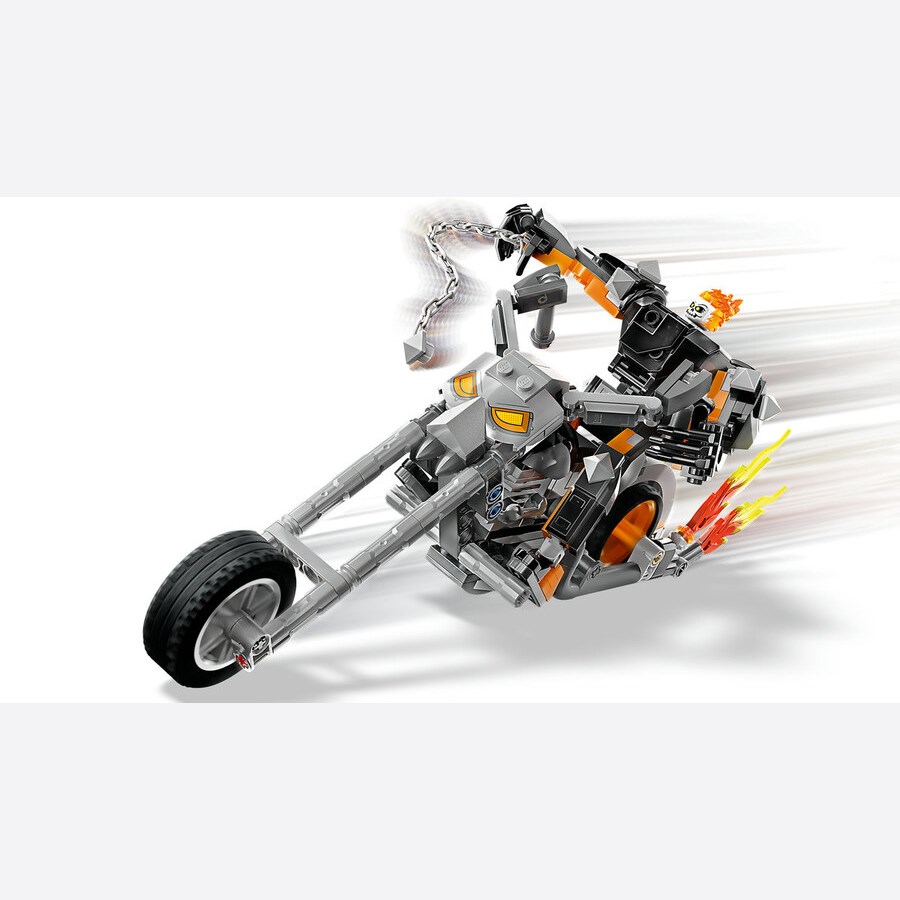 Lego Marvel Ghost Rider Robotu ve Motosikleti 