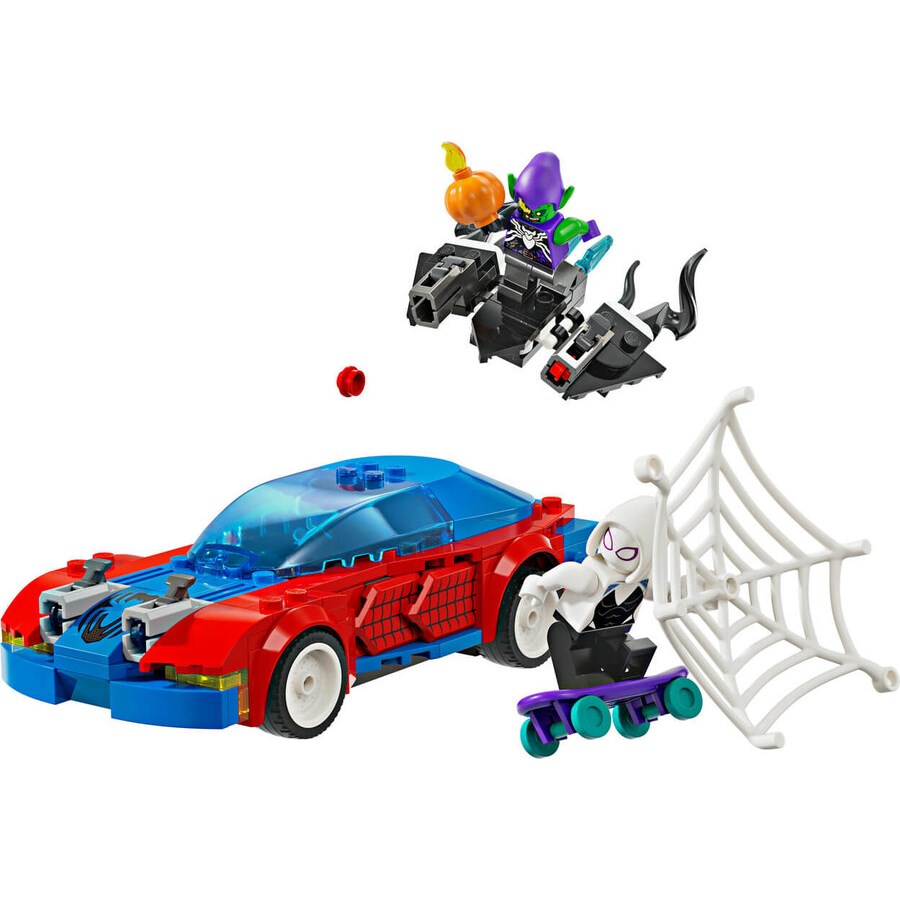 Lego Marvel Örümcek Adam Yarış Arabası ve Venom Gr 