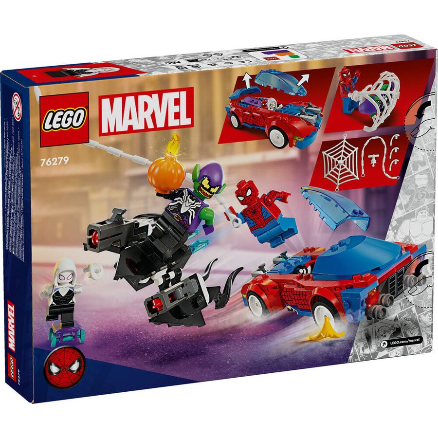 Lego Marvel Örümcek Adam Yarış Arabası ve Venom Gr 