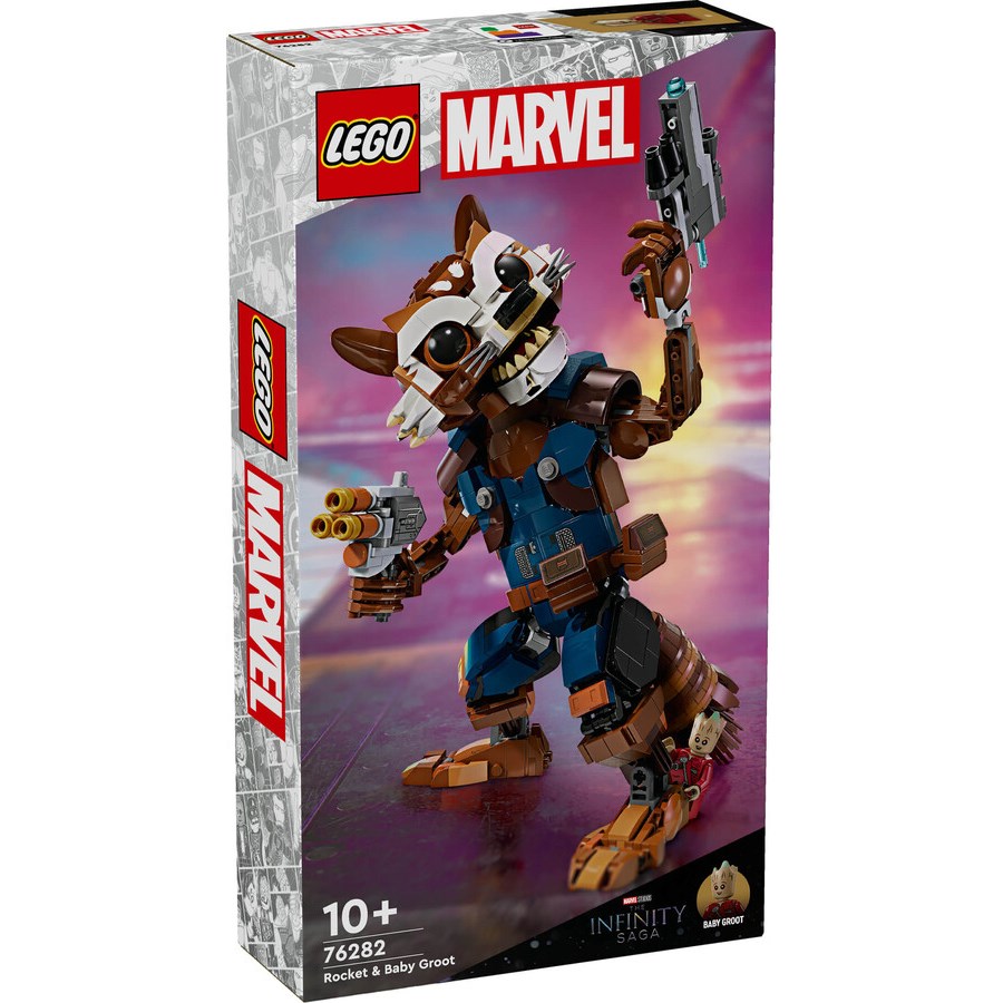 Lego Marvel Rocket ve Bebek Groot 