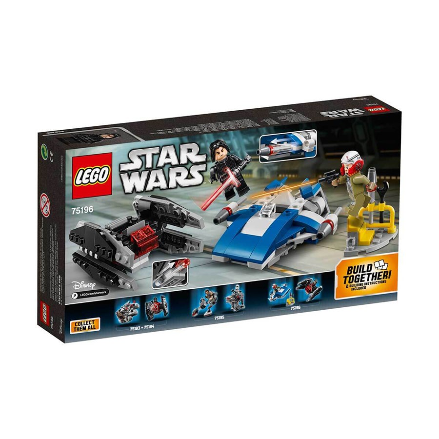 LEGO Star Wars A-Wing'e Karşı Tie Silencer Mikro Savaşçılar 75196 