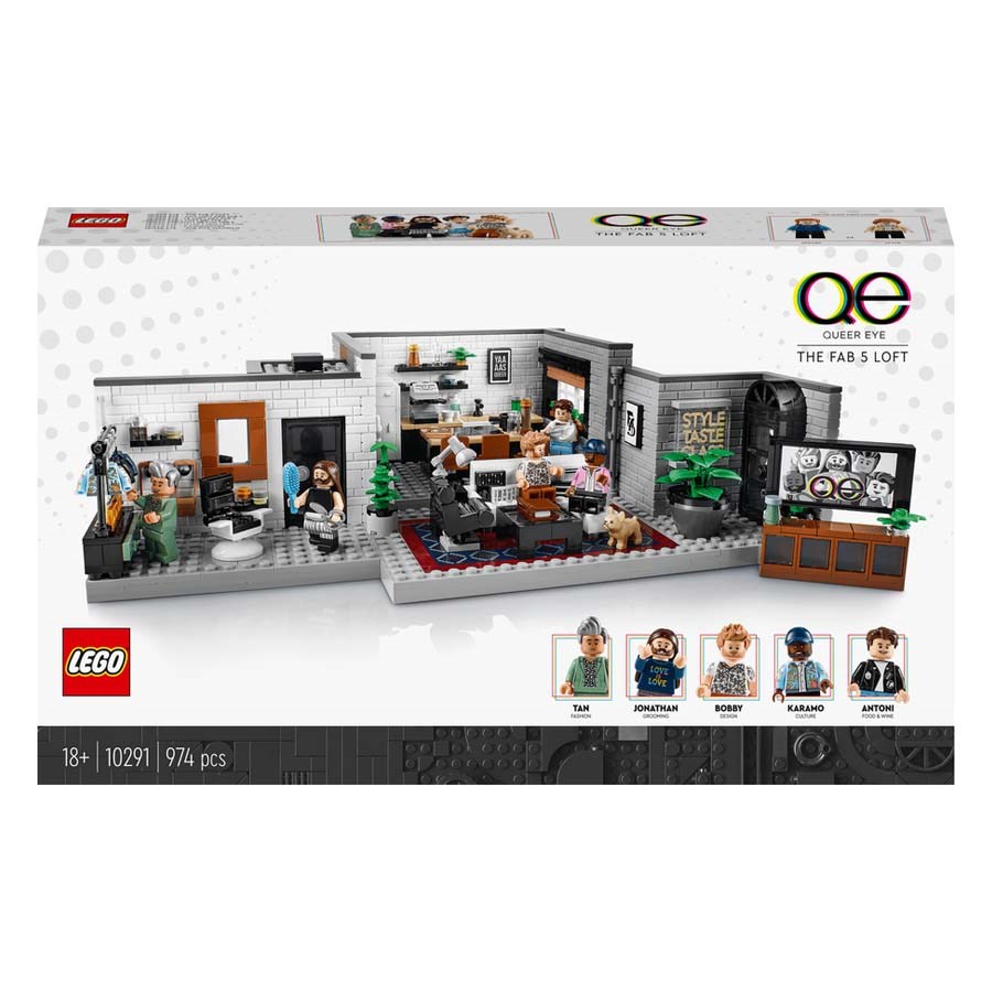 Lego Creator Icons Queer Eye Fab 5 Çatı Katı 10291 