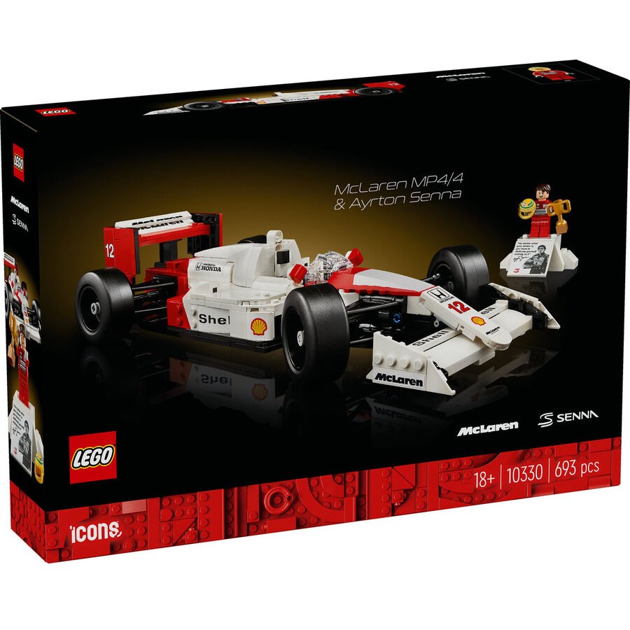 Lego Icons McLaren MP4/4 And Ayrton Senna 10330 