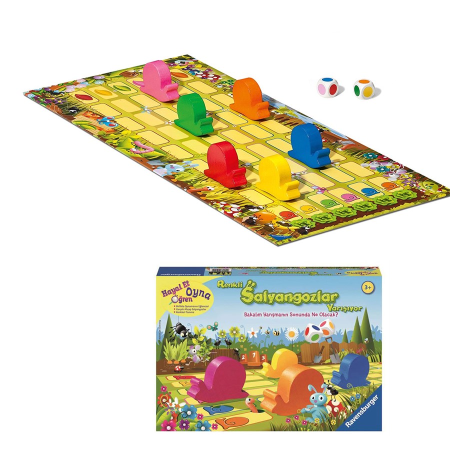 Ravensburger Renkli Salyangozlar Yarışıyor 