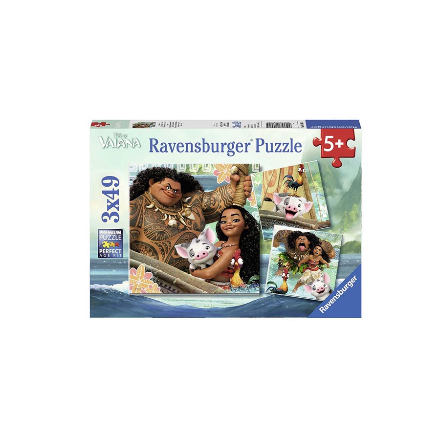 Ravensburger Moana 3x49 Parça Puzzle 