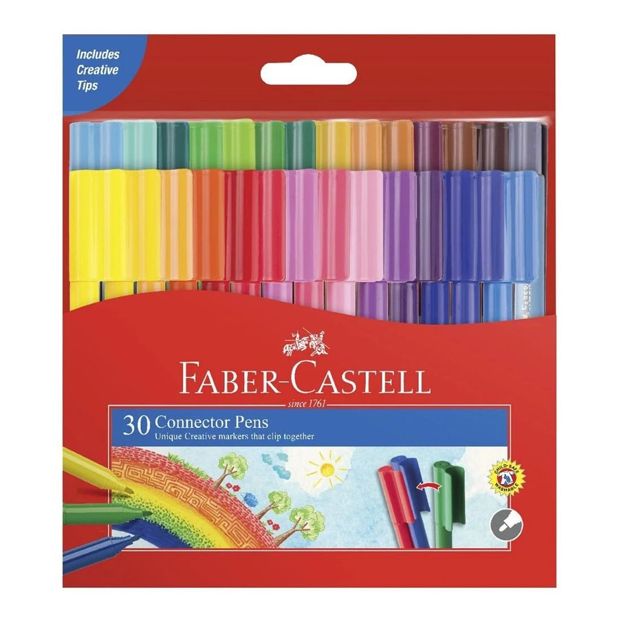 Faber-Castell Eğlenceli Keçeli Kalem 30 Renk 