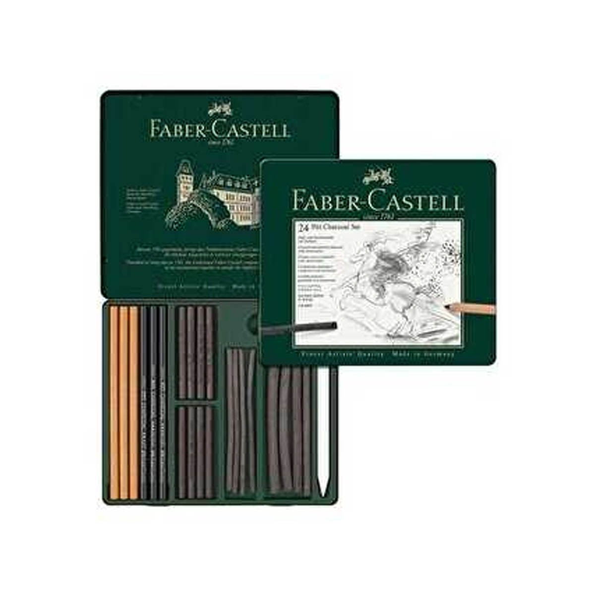 Faber-Castell Pitt Monochrome İşlenmiş Kömür Seti 