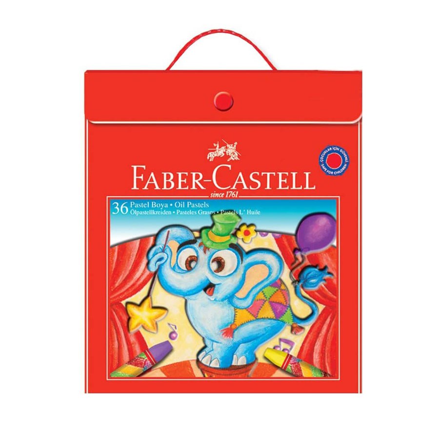 Faber Castel Plastik Çantalı Pastel Boya 36 Renk 