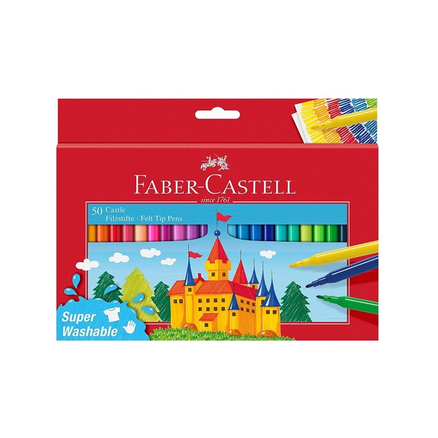 Faber-Castell Süper Yıkanabilir 50 Renk Keçeli Kal 