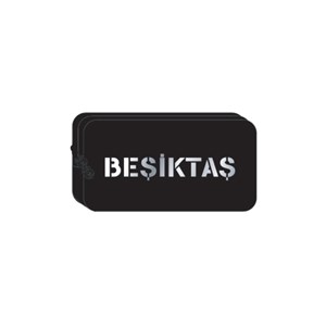 Beşiktaş Kaligrafik Baskılı Siyah Kalem Çantası