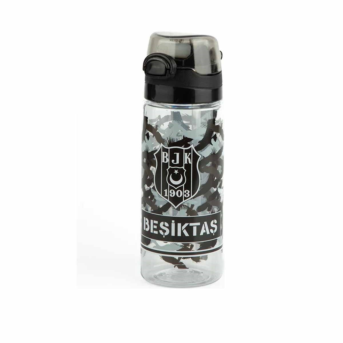 Beşiktaş Plastik Matara 500 ML Siyah 