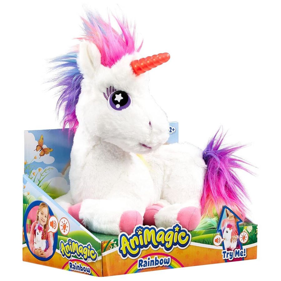 Animagic Parlayan Gökkuşağı Unicorn 