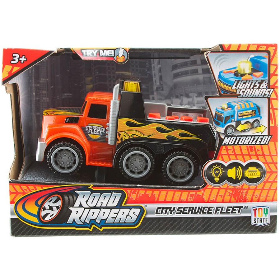 Road Rippers Sesli Ve Işıklı Mini Hizmet Aracı Çekici