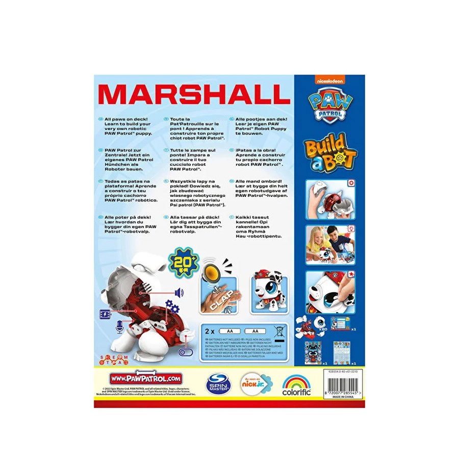 Build a Bot Paw Patrol-Marshall 