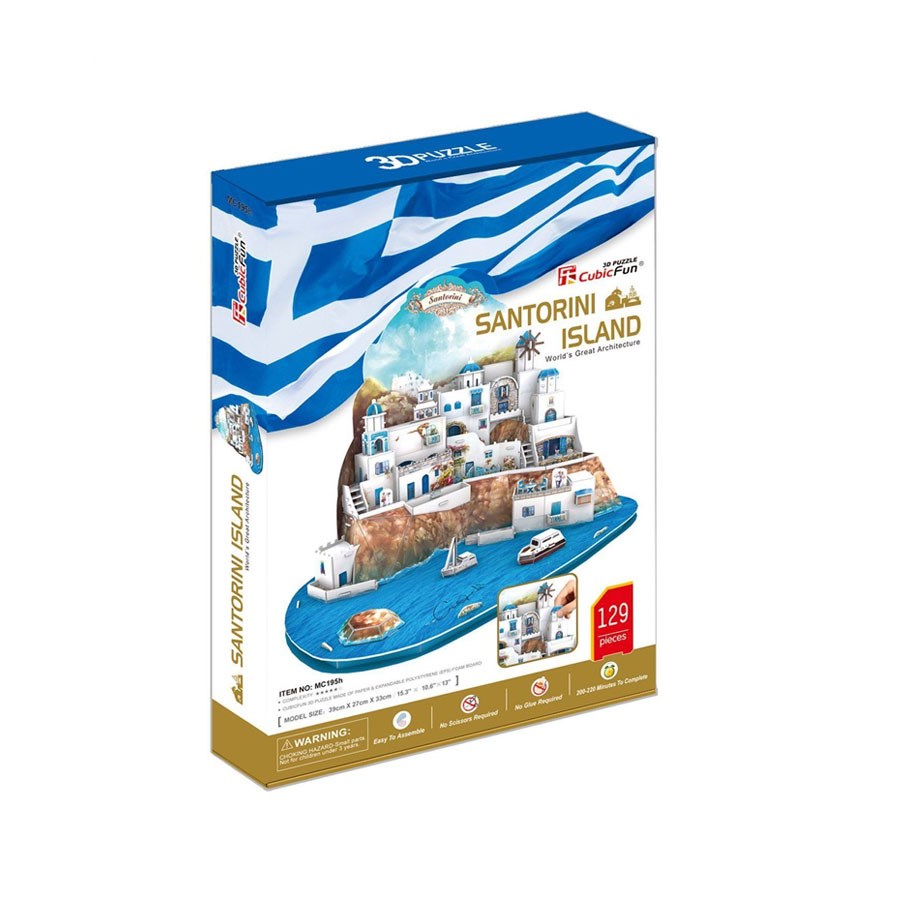 3D Puzzle Santorini Adası 