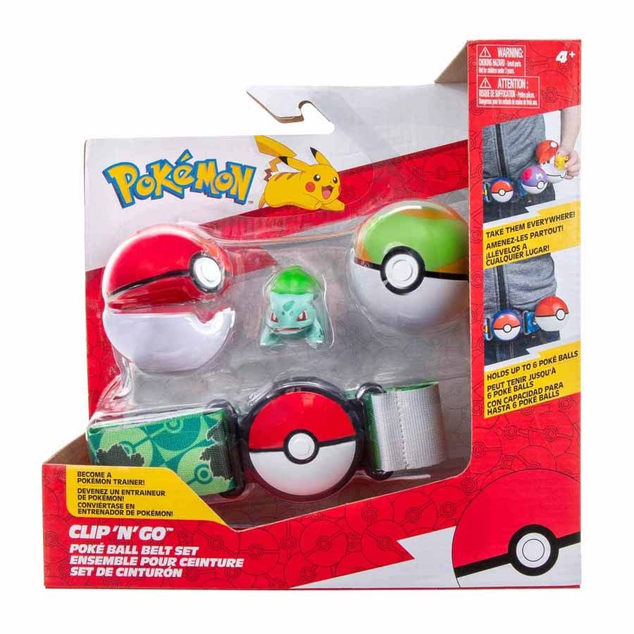 Pokemon Pokeball Kemer ve Figür Seti- Bulbasaur 