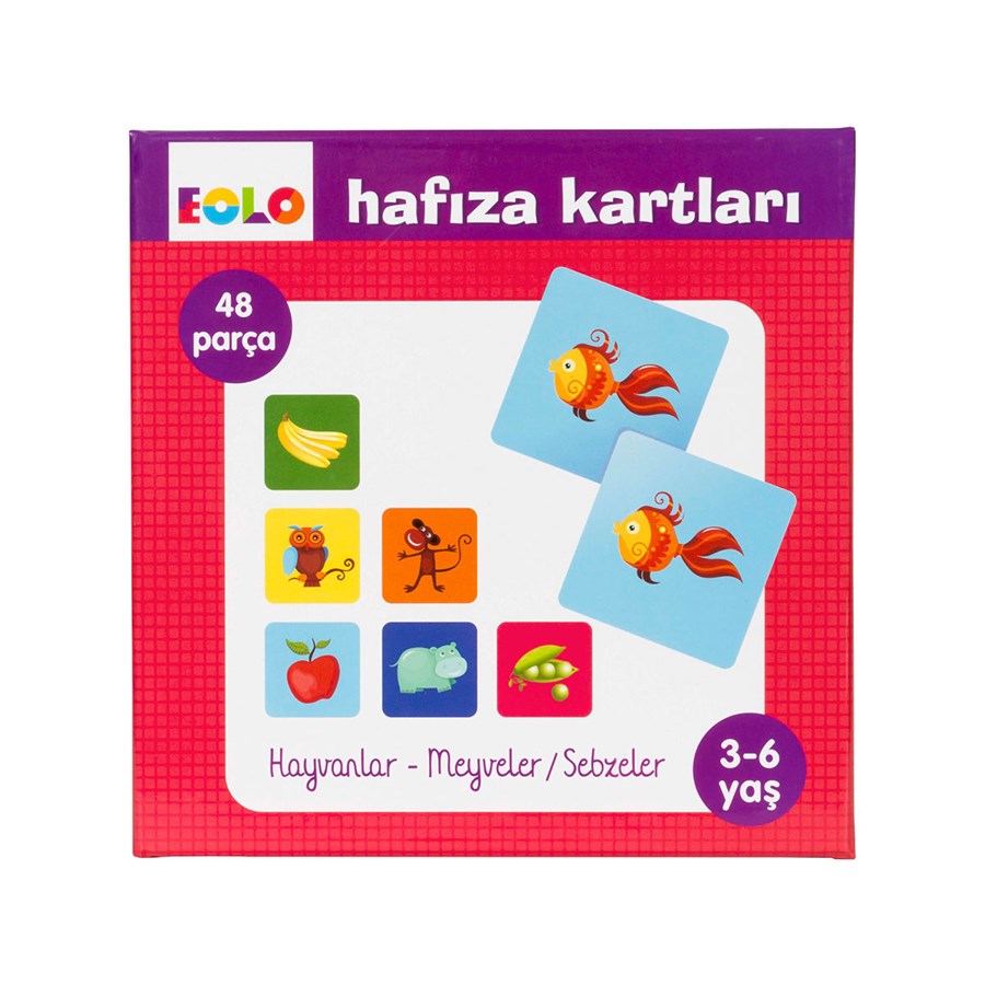 Hafıza Kartları Hayvanlar-Meyveler-Sebzeler 