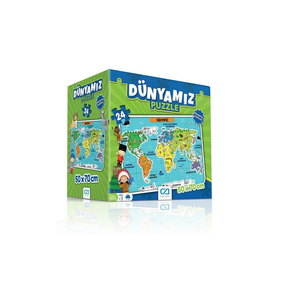 Dünyamız Eğitici Puzzle 24 Parça 