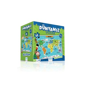 Dünyamız Eğitici Puzzle 24 Parça