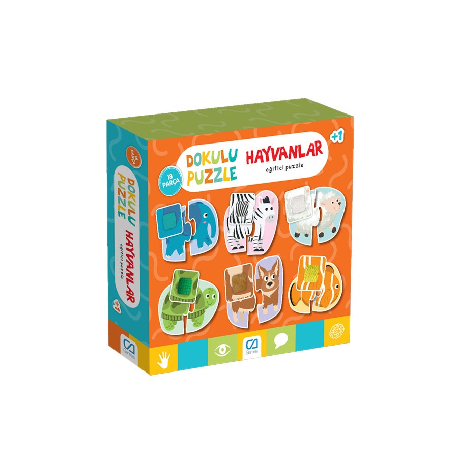 Dokulu Puzzle Hayvanlar 