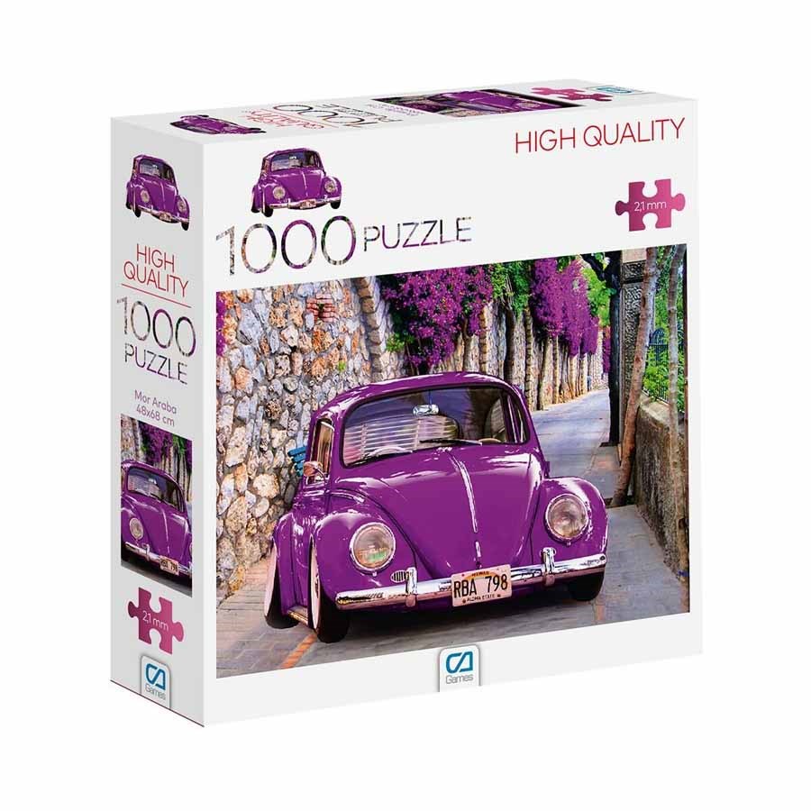 Mor Araba Puzzle 1000 Parça 