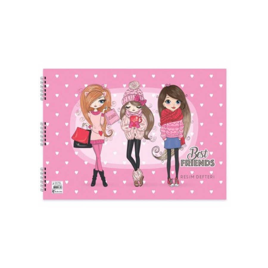 Best Friends Resim Defteri 25 x 35 cm 15 Yaprak 