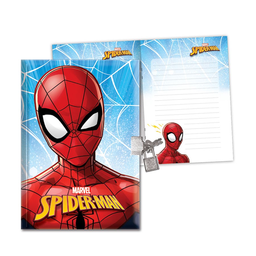 Spiderman Hatıra Defteri Kilitli 104 Yaprak 14x20  