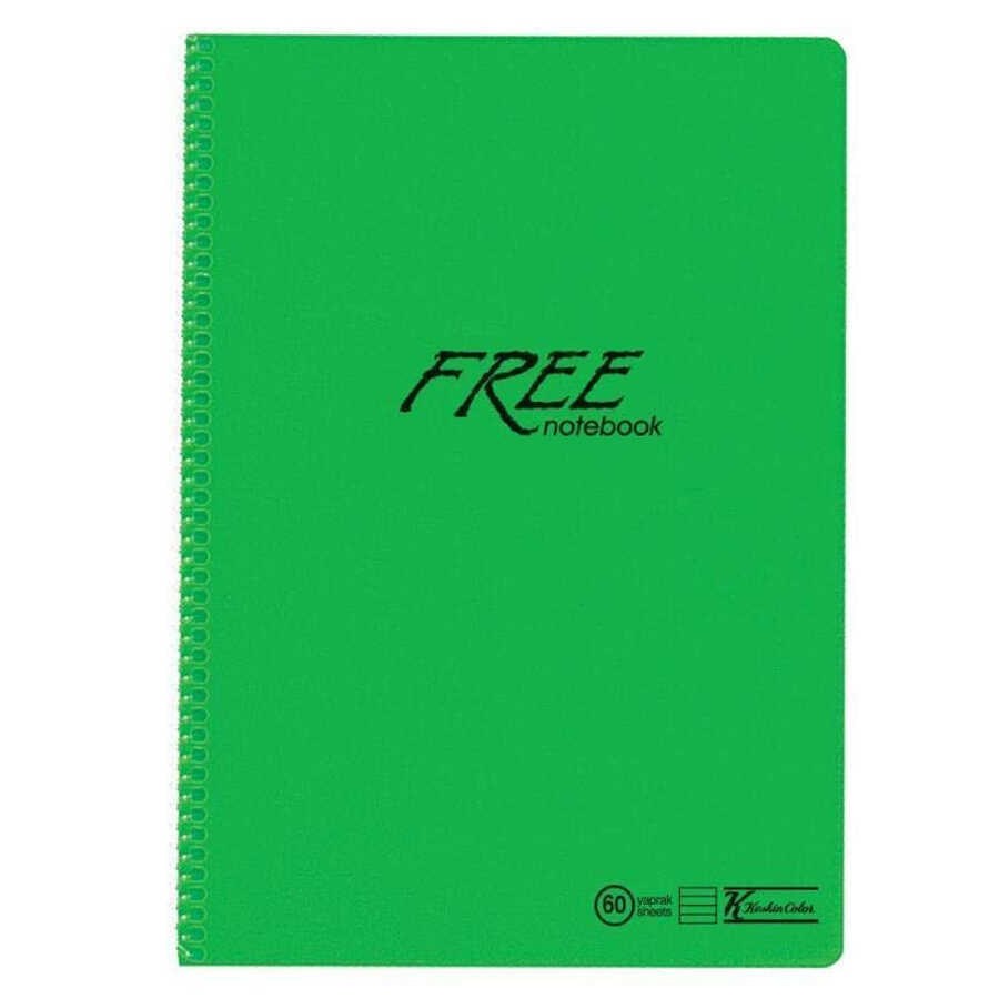 Keskin A4 80 Yp.Düz PP Kapak Free Defter 