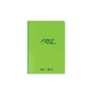 Free A4 80 Yaprak Kareli PP Kapak Defter