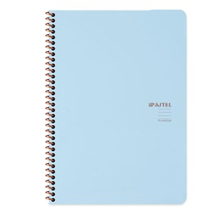 Pastel Note Spiralli Çizgili Defter A4 60 Yaprak