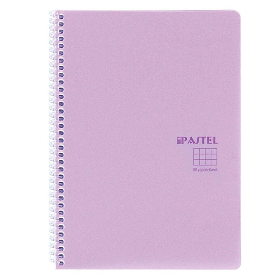 Pastel Note Defter Kareli Spiralli Pp Kapak A4 60  