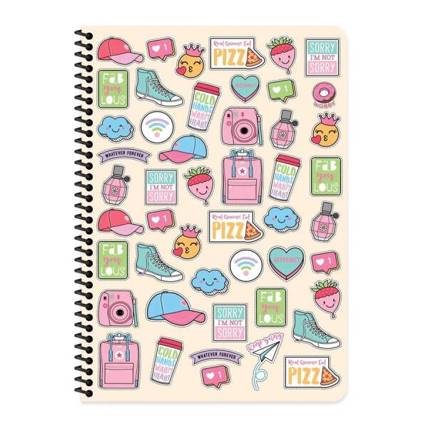 Keskin A4 80 Yp.Kareli Sweet Fun Defter 