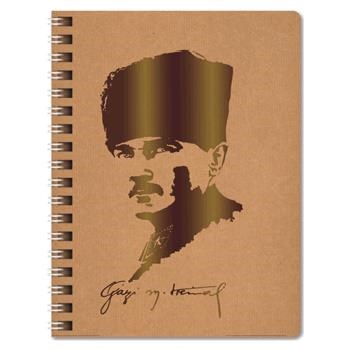 Spiralli Defter Atatürk 16,5*22,5 100 Yaprak 